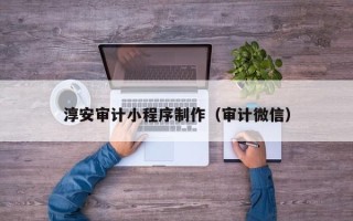 聊城淳安审计小程序制作（审计微信）