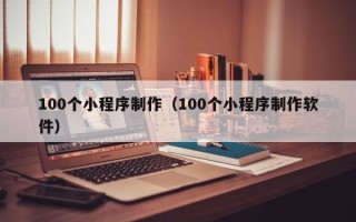 聊城100个小程序制作（100个小程序制作软件）